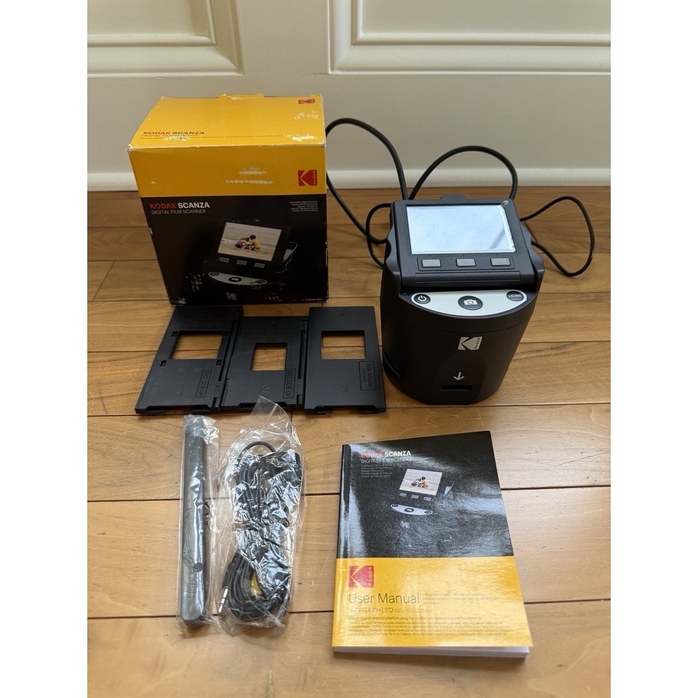 Kodak Scanza Digital Film & Slide Scanner WORKS Missing Inserts